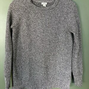 L.L. Bean Black and White Knit Sweater